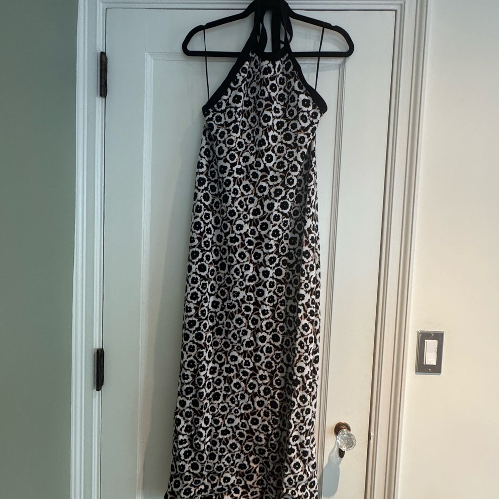 DVF for Target Black and White Floral Halter Dress
